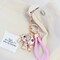 Wrapables Crystal Bling Keychain, Keyring Purse Handbag Pendant Charm, Pink Elephant